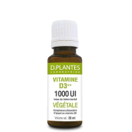 Vitamine D3 1000 UI Végétale - 20 ml