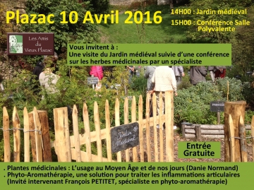 Conférence au Jardin médiéval de Plazac