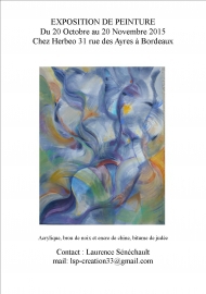 Exposition de peinture par Laurence Sénéchault